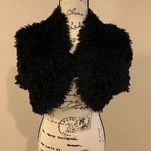 BCBGMAXAZRIA Fuzzy Black Sweater